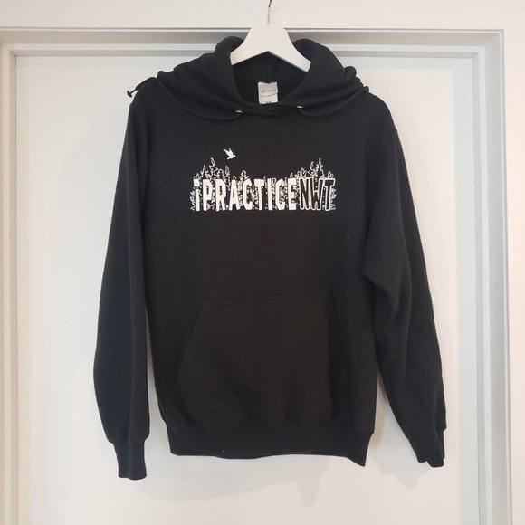IPRACTICENWT - Black Hoodie - Size SMALL unisex - Picture 3 of 9
